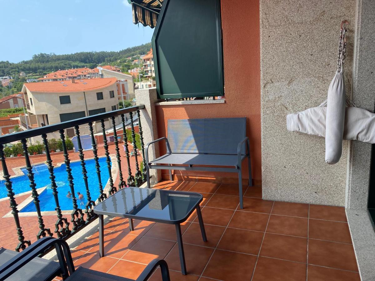 Apartamento Con Vistas Al Mar, Piscina Y Parking Sanxenxo Exterior foto