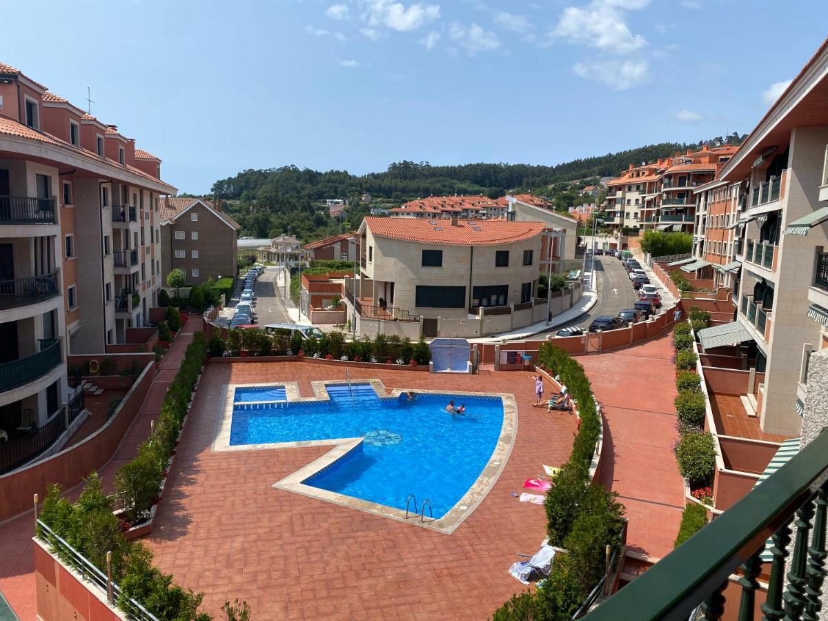 Apartamento Con Vistas Al Mar, Piscina Y Parking Sanxenxo Exterior foto